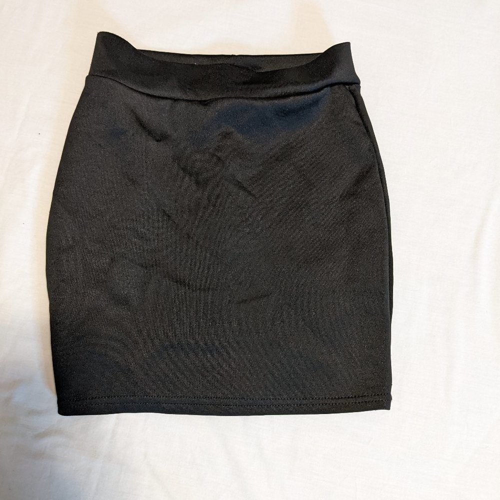 Black Bodycon Mini Skirt